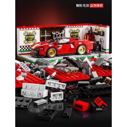 BEAUTY AND 13082 XE SÁU LƯỚI FERRARI bộ đồ chơi xếp lắp ráp ghép mô hình Speed Champions Racing Cars Đua Xe Công Thức 530 khối