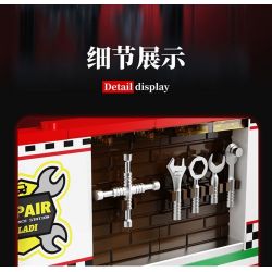 BEAUTY AND 13082 XE SÁU LƯỚI FERRARI bộ đồ chơi xếp lắp ráp ghép mô hình Speed Champions Racing Cars Đua Xe Công Thức 530 khối