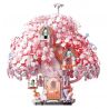 GEKKOSHA 802808 MÙA HOA ANH ĐÀO XỨ SỞ RƠI MỘNG MƠ bộ đồ chơi xếp lắp ráp ghép mô hình CHERRY BLOSSOM SEASON 1372 khối
