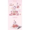 GEKKOSHA 804236 TINH VÂN HOA HỒNG bộ đồ chơi xếp lắp ráp ghép mô hình STAR MOON CASTLE 1728 khối