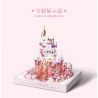 GEKKOSHA 804236 TINH VÂN HOA HỒNG bộ đồ chơi xếp lắp ráp ghép mô hình STAR MOON CASTLE 1728 khối