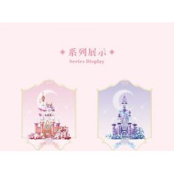 GEKKOSHA 804236 TINH VÂN HOA HỒNG bộ đồ chơi xếp lắp ráp ghép mô hình STAR MOON CASTLE 1728 khối