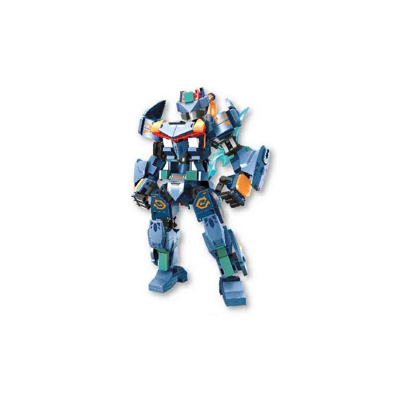 SEMBO 106063 VINH QUANG BÁ CHỦ TỨ THÁNH THÚ BẮC MINH HUYỀN VŨ bộ đồ chơi xếp lắp ráp ghép mô hình ROBOT WORLD 389 khối