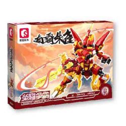 SEMBO 106064 VINH QUANG BÁ CHỦ TỨ THÁNH THÚ NANBA SUZAKU bộ đồ chơi xếp lắp ráp ghép mô hình ROBOT WORLD 395 khối