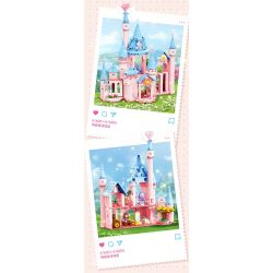 SEMBO 616202 616203 616204 616201 DỄ THƯƠNG TUYỆT VỜI LÂU ĐÀI HÀNH TINH CẢM XÚC 4 MÔ HÌNH TIỀN SẢNH GƯƠNG MA THUẬT TÌNH YÊU ĐỈNH HAOHAO NHÀ KÍNH HOÀNG GIA ĐAM MÊ LỚP HỌC TRUNG THỰC bộ đồ chơi xếp lắp ráp ghép mô hình Movie & Game Phim Và Trò Chơi 582 khối