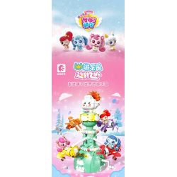 SEMBO 616205 CÔNG VIÊN GIẢI TRÍ TUYỆT VỜI VÀ DỄ THƯƠNG MÁY BAY QUAY bộ đồ chơi xếp lắp ráp ghép mô hình Movie & Game Phim Và Trò Chơi 811 khối