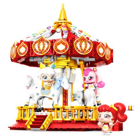 SEMBO 616206 CÔNG VIÊN GIẢI TRÍ TUYỆT VỜI VÀ DỄ THƯƠNG BĂNG CHUYỀN bộ đồ chơi xếp lắp ráp ghép mô hình Movie & Game Phim Và Trò Chơi 822 khối