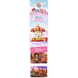 SEMBO 616206 CÔNG VIÊN GIẢI TRÍ TUYỆT VỜI VÀ DỄ THƯƠNG BĂNG CHUYỀN bộ đồ chơi xếp lắp ráp ghép mô hình Movie & Game Phim Và Trò Chơi 822 khối