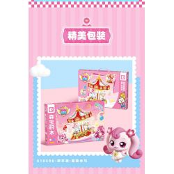 SEMBO 616206 CÔNG VIÊN GIẢI TRÍ TUYỆT VỜI VÀ DỄ THƯƠNG BĂNG CHUYỀN bộ đồ chơi xếp lắp ráp ghép mô hình Movie & Game Phim Và Trò Chơi 822 khối