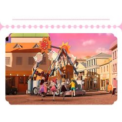 SEMBO 616207 CÔNG VIÊN GIẢI TRÍ TUYỆT VỜI VÀ DỄ THƯƠNG NHỮNG CHIẾC XE THUYỀN BẬP BÊNH bộ đồ chơi xếp lắp ráp ghép mô hình Movie & Game Phim Và Trò Chơi 716 khối