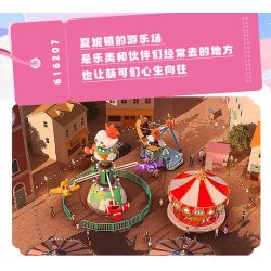 SEMBO 616207 CÔNG VIÊN GIẢI TRÍ TUYỆT VỜI VÀ DỄ THƯƠNG NHỮNG CHIẾC XE THUYỀN BẬP BÊNH bộ đồ chơi xếp lắp ráp ghép mô hình Movie & Game Phim Và Trò Chơi 716 khối