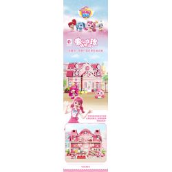 SEMBO 616208 TUYỆT VỜI VÀ DỄ THƯƠNG LOVE ROSE BAKERY bộ đồ chơi xếp lắp ráp ghép mô hình Movie & Game Phim Và Trò Chơi 1334 khối
