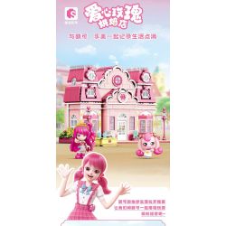 SEMBO 616208 TUYỆT VỜI VÀ DỄ THƯƠNG LOVE ROSE BAKERY bộ đồ chơi xếp lắp ráp ghép mô hình Movie & Game Phim Và Trò Chơi 1334 khối