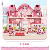 SEMBO 616208 TUYỆT VỜI VÀ DỄ THƯƠNG LOVE ROSE BAKERY bộ đồ chơi xếp lắp ráp ghép mô hình Movie & Game Phim Và Trò Chơi 1334 khối