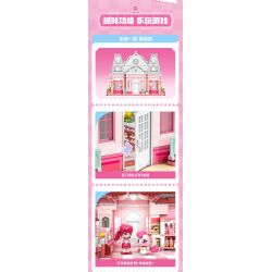 SEMBO 616208 TUYỆT VỜI VÀ DỄ THƯƠNG LOVE ROSE BAKERY bộ đồ chơi xếp lắp ráp ghép mô hình Movie & Game Phim Và Trò Chơi 1334 khối