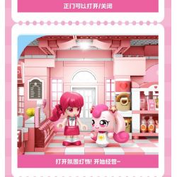 SEMBO 616208 TUYỆT VỜI VÀ DỄ THƯƠNG LOVE ROSE BAKERY bộ đồ chơi xếp lắp ráp ghép mô hình Movie & Game Phim Và Trò Chơi 1334 khối