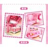 SEMBO 616208 TUYỆT VỜI VÀ DỄ THƯƠNG LOVE ROSE BAKERY bộ đồ chơi xếp lắp ráp ghép mô hình Movie & Game Phim Và Trò Chơi 1334 khối