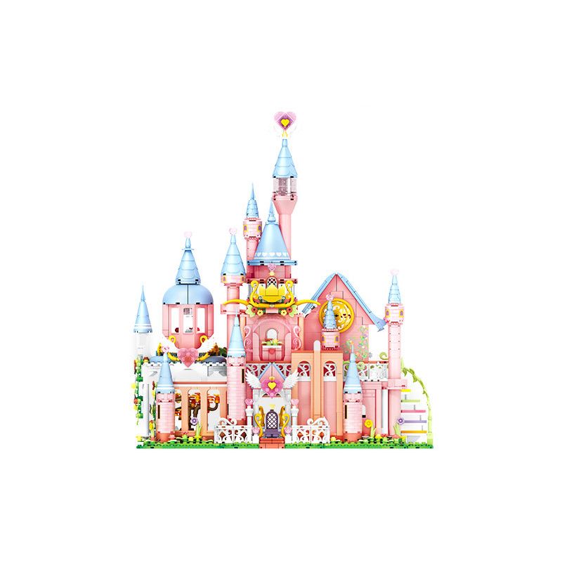SEMBO 616217 TUYỆT VỜI VÀ DỄ THƯƠNG PHIÊN BẢN DELUXE PLANET CASTLE bộ đồ chơi xếp lắp ráp ghép mô hình Movie & Game Phim Và Trò Chơi 1622 khối