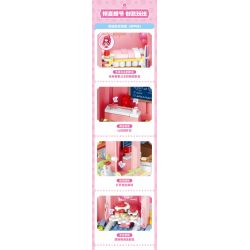 SEMBO 616217 TUYỆT VỜI VÀ DỄ THƯƠNG PHIÊN BẢN DELUXE PLANET CASTLE bộ đồ chơi xếp lắp ráp ghép mô hình Movie & Game Phim Và Trò Chơi 1622 khối