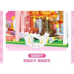 SEMBO 616217 TUYỆT VỜI VÀ DỄ THƯƠNG PHIÊN BẢN DELUXE PLANET CASTLE bộ đồ chơi xếp lắp ráp ghép mô hình Movie & Game Phim Và Trò Chơi 1622 khối