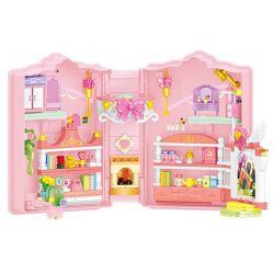 SEMBO 616222 MENKE TUYỆT VỜI CUỐN SÁCH MA THUẬT CỦA HỌC VIỆN bộ đồ chơi xếp lắp ráp ghép mô hình Movie & Game Phim Và Trò Chơi 650 khối