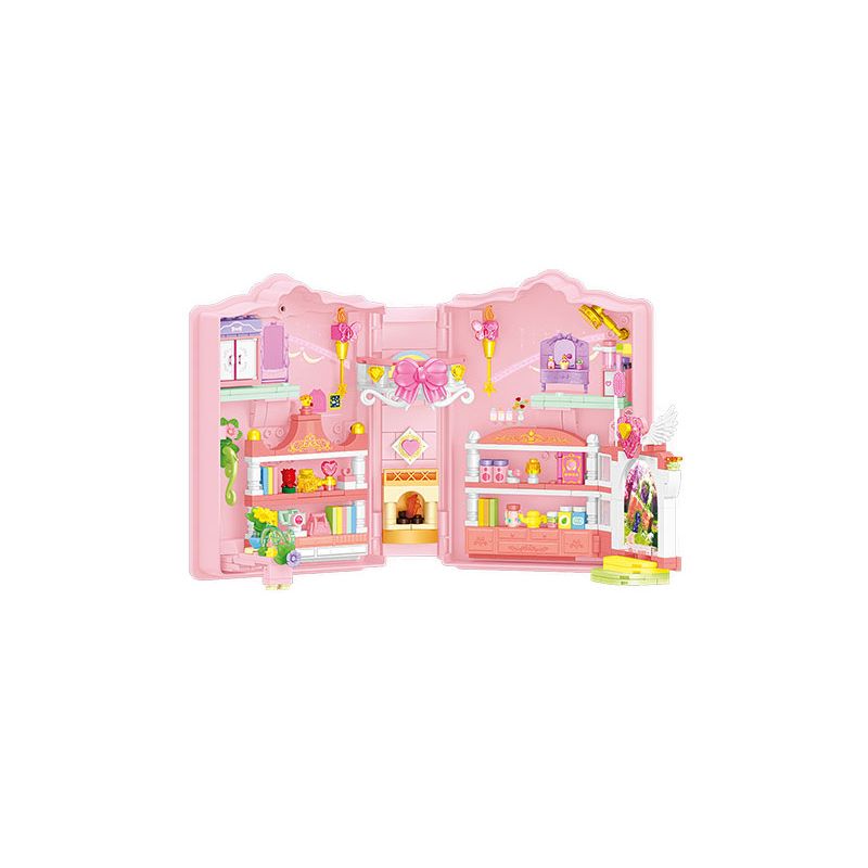 SEMBO 616222 MENKE TUYỆT VỜI CUỐN SÁCH MA THUẬT CỦA HỌC VIỆN bộ đồ chơi xếp lắp ráp ghép mô hình Movie & Game Phim Và Trò Chơi 650 khối