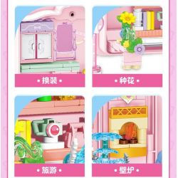 SEMBO 616222 MENKE TUYỆT VỜI CUỐN SÁCH MA THUẬT CỦA HỌC VIỆN bộ đồ chơi xếp lắp ráp ghép mô hình Movie & Game Phim Và Trò Chơi 650 khối