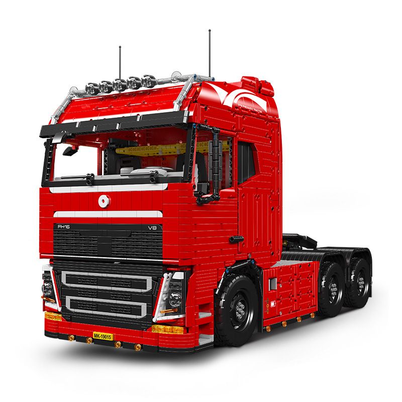 MouldKing 19015S 19015 Mould King 19015S 19015 MÁY KÉO KHÍ NÉN FH16 bộ đồ chơi xếp lắp ráp ghép mô hình Technic FH16 PNEUMATIC TRACTOR Kỹ Thuật Công Nghệ Cao Mô Hình Phương Tiện 4608 khối
