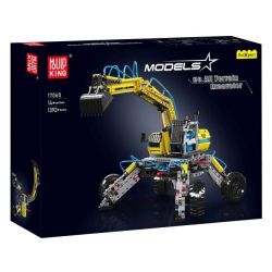 MouldKing 17060 Mould King 17060 MÁY XÚC MỌI ĐỊA HÌNH bộ đồ chơi xếp lắp ráp ghép mô hình Technic PNEUMATIC ALL-TERRAIN EXCAVATOR Kỹ Thuật Công Nghệ Cao Mô Hình Phương Tiện 1392 khối