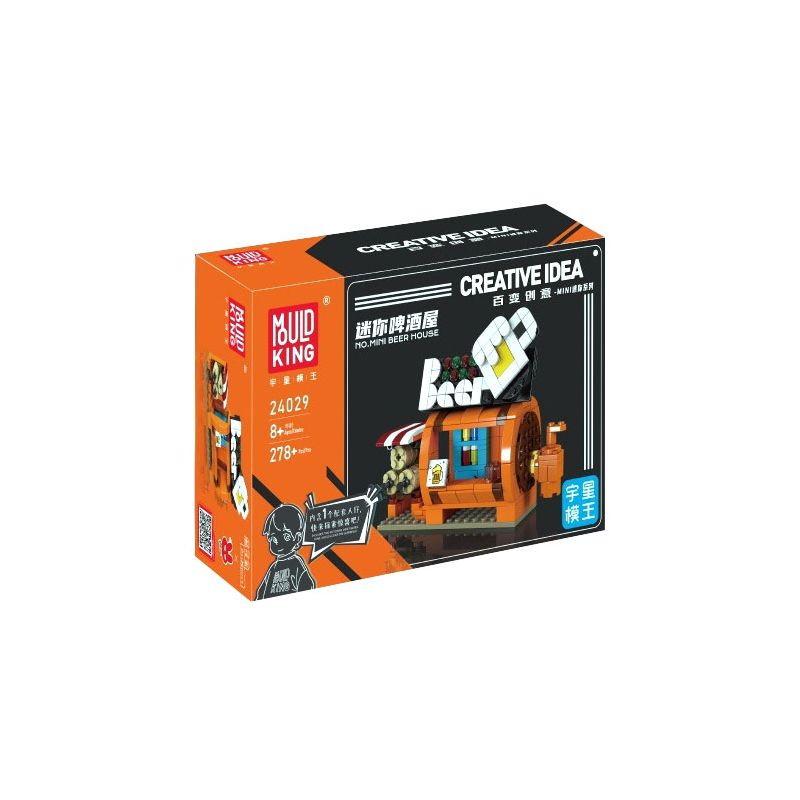 MouldKing 24029 Mould King 24029 MINI NHÀ BIA bộ đồ chơi xếp lắp ráp ghép mô hình City Thành Phố 278 khối
