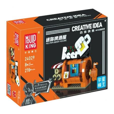 MouldKing 24029 Mould King 24029 MINI NHÀ BIA bộ đồ chơi xếp lắp ráp ghép mô hình City Thành Phố 278 khối