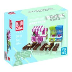 MouldKing 24033 Mould King 24033 MINI XE BÁN KEM VÀ MÁY GẮP bộ đồ chơi xếp lắp ráp ghép mô hình City Thành Phố 269 khối