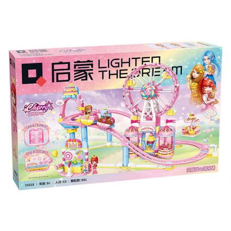 QMAN ENLIGHTEN KEEPPLEY 31018 SÂN CHƠI TÌNH YÊU TỎA SÁNG bộ đồ chơi xếp lắp ráp ghép mô hình Girl Con Gái 901 khối