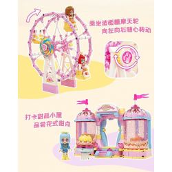 QMAN ENLIGHTEN KEEPPLEY 31018 SÂN CHƠI TÌNH YÊU TỎA SÁNG bộ đồ chơi xếp lắp ráp ghép mô hình Girl Con Gái 901 khối