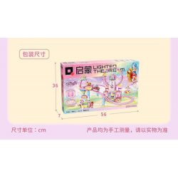 QMAN ENLIGHTEN KEEPPLEY 31018 SÂN CHƠI TÌNH YÊU TỎA SÁNG bộ đồ chơi xếp lắp ráp ghép mô hình Girl Con Gái 901 khối