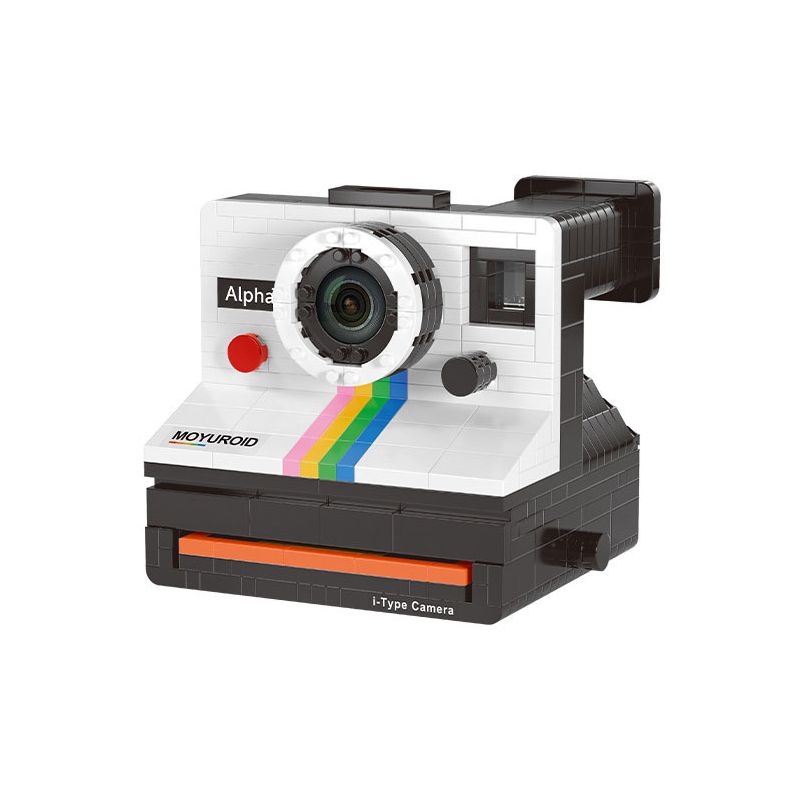 MOYU BLOCK MY97131 97131 MÁY ẢNH RETRO TỨC THÌ CẦU VỒNG bộ đồ chơi xếp lắp ráp ghép mô hình Creator LAND CAMERA Sáng Tạo 802 khối