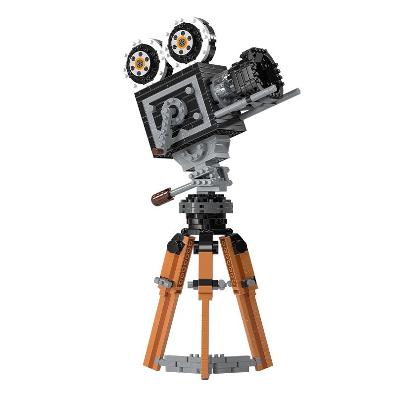 MOYU BLOCK MY97132 97132 MÁY ẢNH RETRO PHIM bộ đồ chơi xếp lắp ráp ghép mô hình Creator CINE CAMERA Sáng Tạo 593 khối