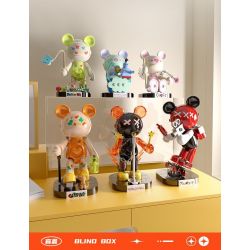 JAKI JK6258 6258 HỘP MÙ GẤU NGÔI SAO MA THUẬT bộ đồ chơi xếp lắp ráp ghép mô hình MAGIC NCOSMOS