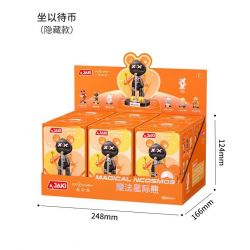 JAKI JK6258 6258 HỘP MÙ GẤU NGÔI SAO MA THUẬT bộ đồ chơi xếp lắp ráp ghép mô hình MAGIC NCOSMOS
