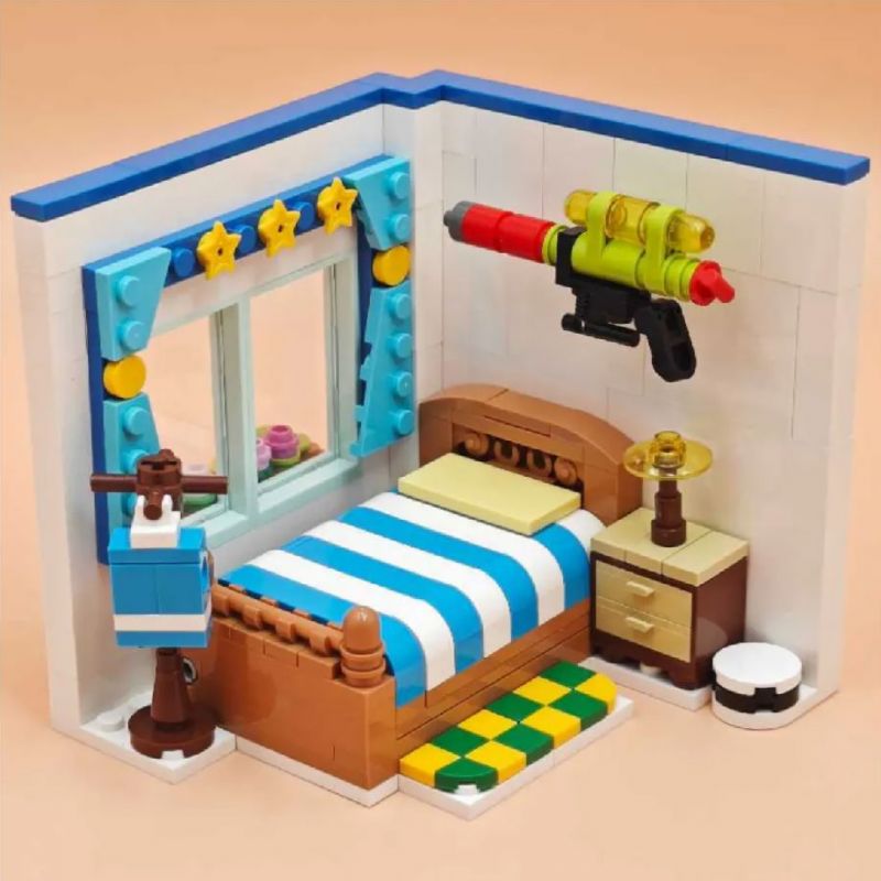 GOBRICKS G2311 2311 PHÒNG CỦA KIỀU LÃO bộ đồ chơi xếp lắp ráp ghép mô hình