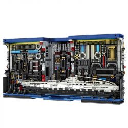 REOBRIX 66038 NHÀ MÁY U-BOAT bộ đồ chơi xếp lắp ráp ghép mô hình SUBMARINE FACTORY 3466 khối