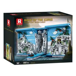 REOBRIX 66039 GIÁ SÁCH CỔNG NHÀ VUA bộ đồ chơi xếp lắp ráp ghép mô hình BOOK OF THE KINGS FANTASY BOOKCASE 3307 khối