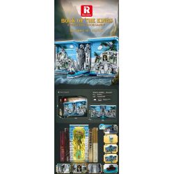 REOBRIX 66039 GIÁ SÁCH CỔNG NHÀ VUA bộ đồ chơi xếp lắp ráp ghép mô hình BOOK OF THE KINGS FANTASY BOOKCASE 3307 khối