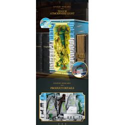 REOBRIX 66039 GIÁ SÁCH CỔNG NHÀ VUA bộ đồ chơi xếp lắp ráp ghép mô hình BOOK OF THE KINGS FANTASY BOOKCASE 3307 khối