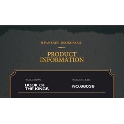 REOBRIX 66039 GIÁ SÁCH CỔNG NHÀ VUA bộ đồ chơi xếp lắp ráp ghép mô hình BOOK OF THE KINGS FANTASY BOOKCASE 3307 khối