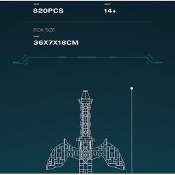 REOBRIX 99014 BẬC THẦY KIẾM bộ đồ chơi xếp lắp ráp ghép mô hình THE SWORD MASTERS 820 khối