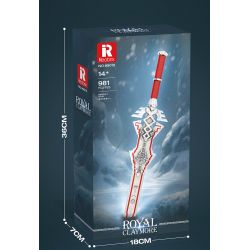 REOBRIX 99015 ĐẠI KIẾM HOÀNG GIA bộ đồ chơi xếp lắp ráp ghép mô hình ROYAL CLAYMORE 981 khối