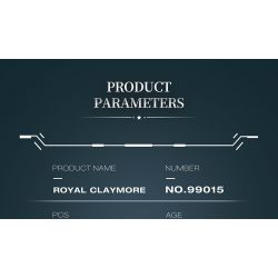 REOBRIX 99015 ĐẠI KIẾM HOÀNG GIA bộ đồ chơi xếp lắp ráp ghép mô hình ROYAL CLAYMORE 981 khối