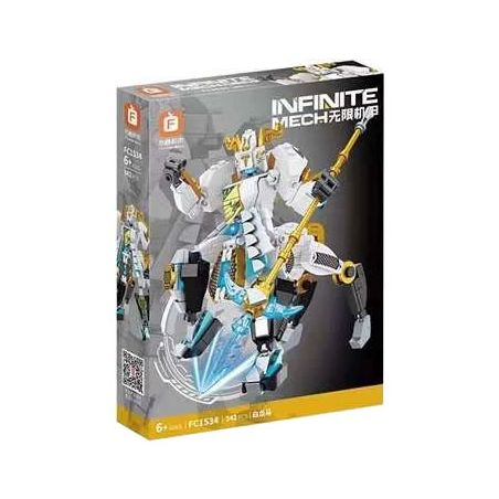 FORANGE FC1534 1534 TÂY DU KÝ MECHA 2.0 BẠCH LONG MÃ bộ đồ chơi xếp lắp ráp ghép mô hình 342 khối