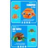 FORANGE FC8136 8136 OCEAN JENGA 6 LOẠI CUA CÁ MẬP NÓC BẠCH TUỘC HỀ RÙA bộ đồ chơi xếp lắp ráp ghép mô hình 646 khối